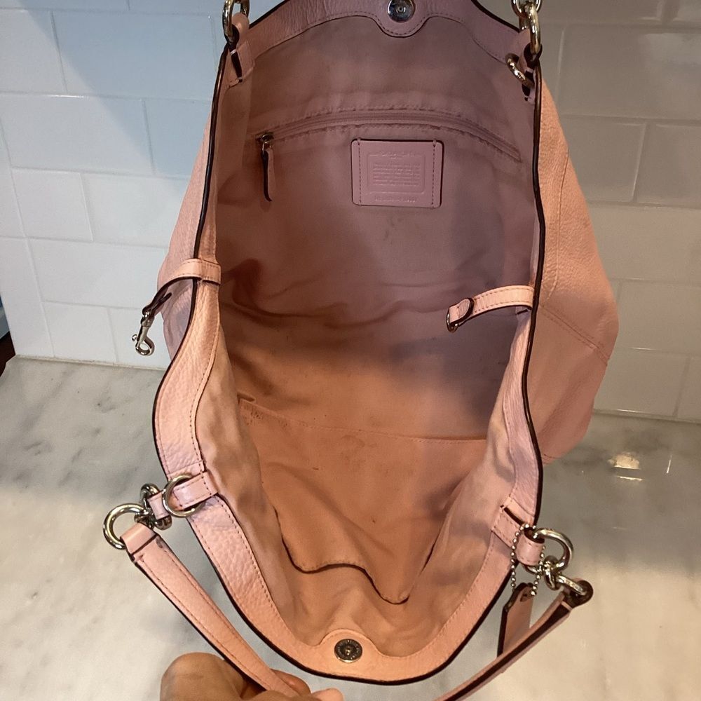 Coach Bag Purse Handbag Leather Pocketbook Lexy Crossbody Pebbled Shoulder Pink - Picture 11 of 13